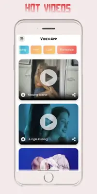 Romantic videos android App screenshot 1